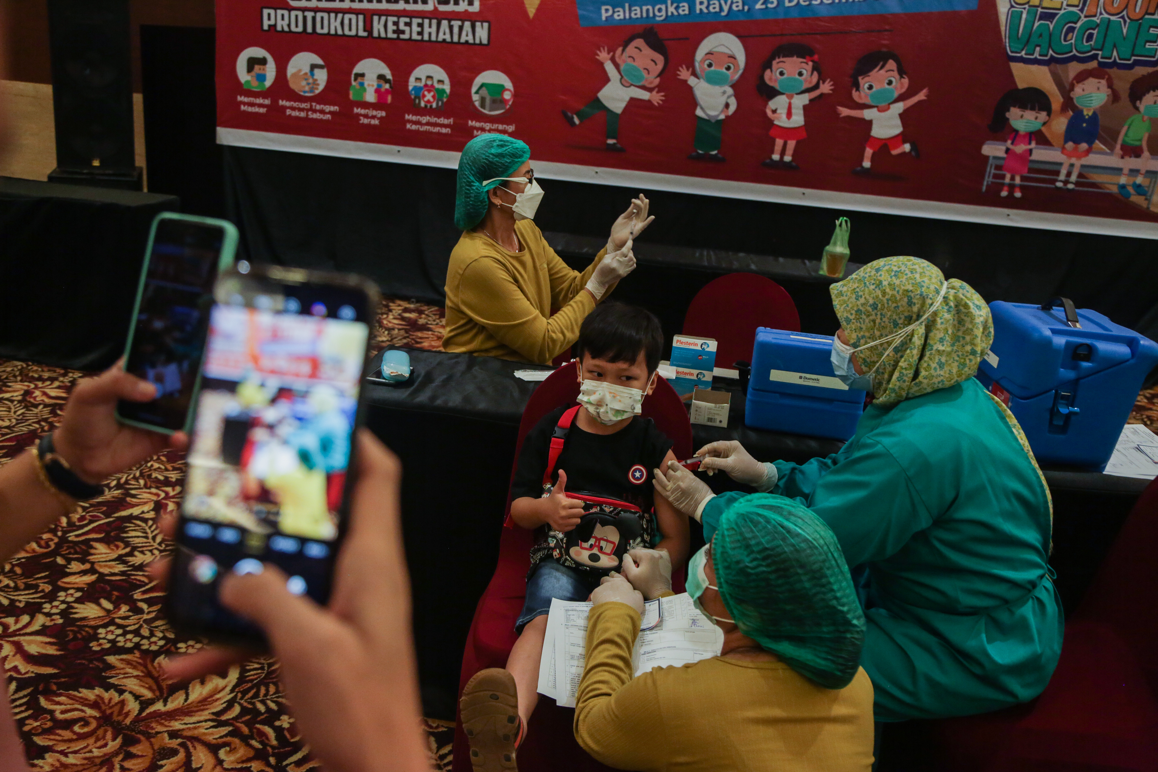 Vaksinasi Covid-19 Bagi Anak di Palangkaraya