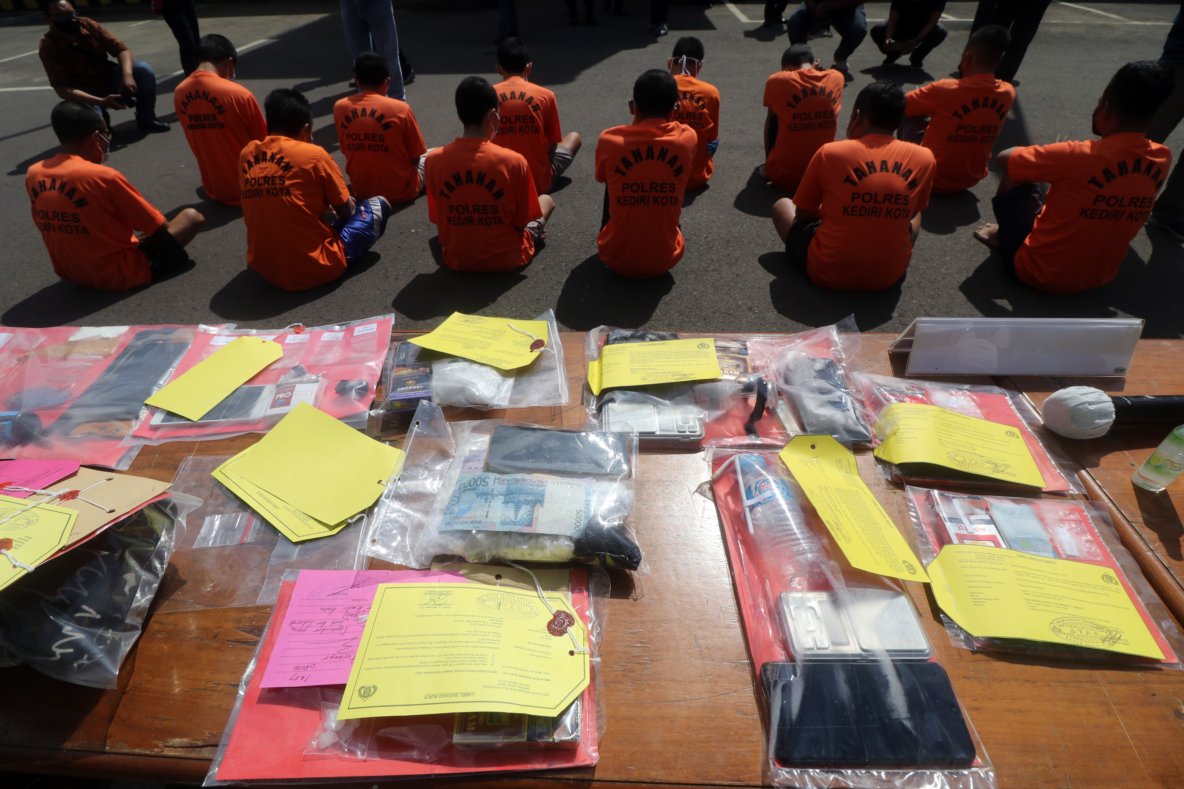 Pemusnahan Narkoba di Kota kediri