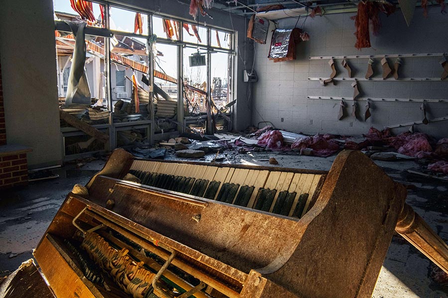 Angin Puting Beliung Merusak Panti Jompo di Arkansas 