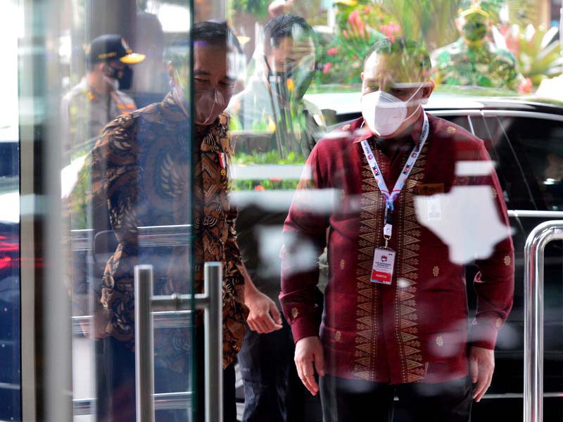 Presiden Joko Widodo Hadiri Hari Anti Korupsi Sedunia 2021