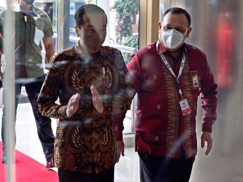 Presiden Joko Widodo Hadiri Hari Anti Korupsi Sedunia 2021