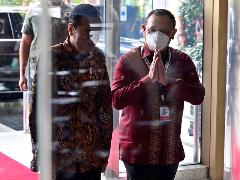 Presiden Joko Widodo Hadiri Hari Anti Korupsi Sedunia 2021