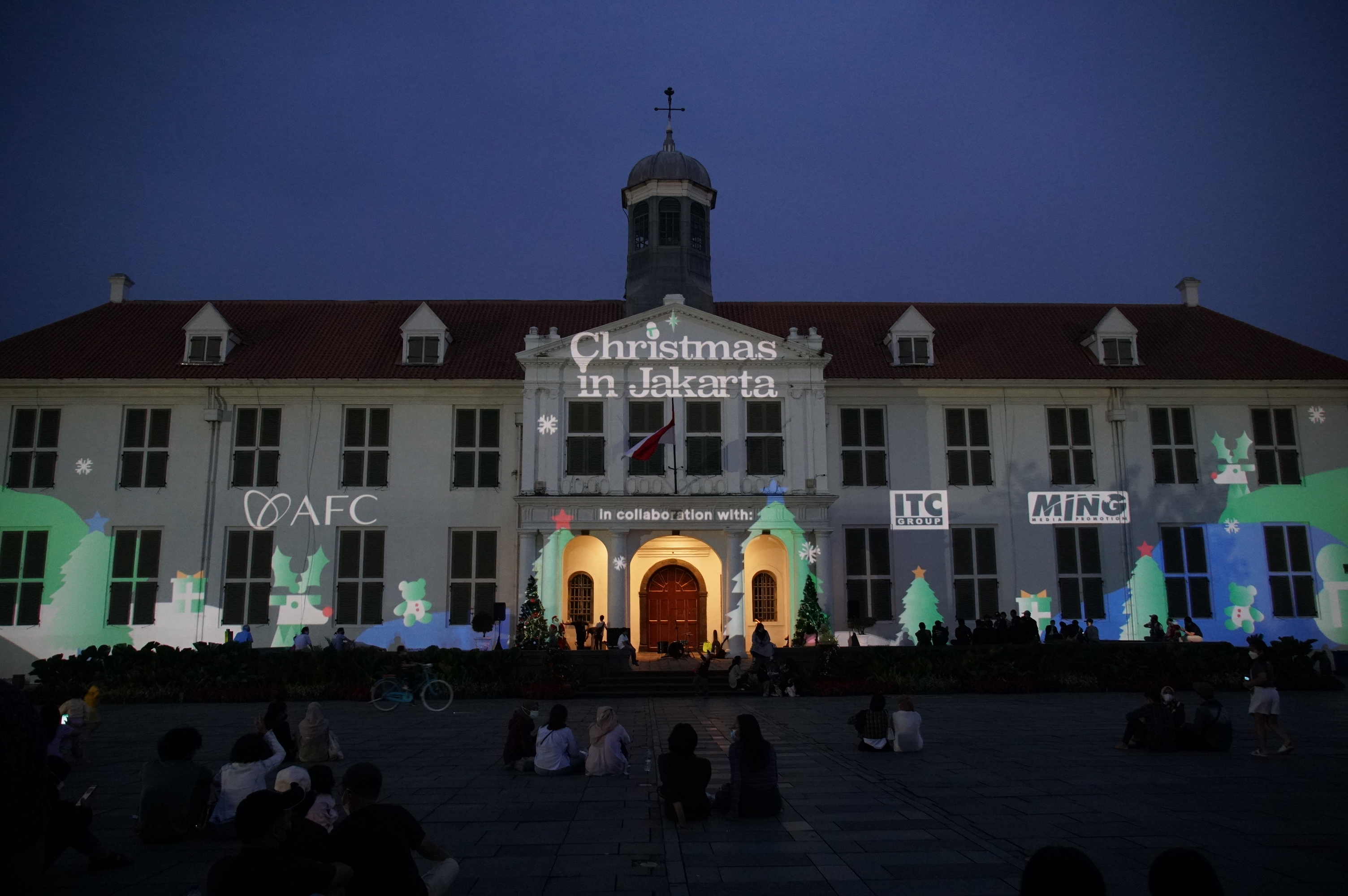 Perayaan Natal di Taman Fatahillah