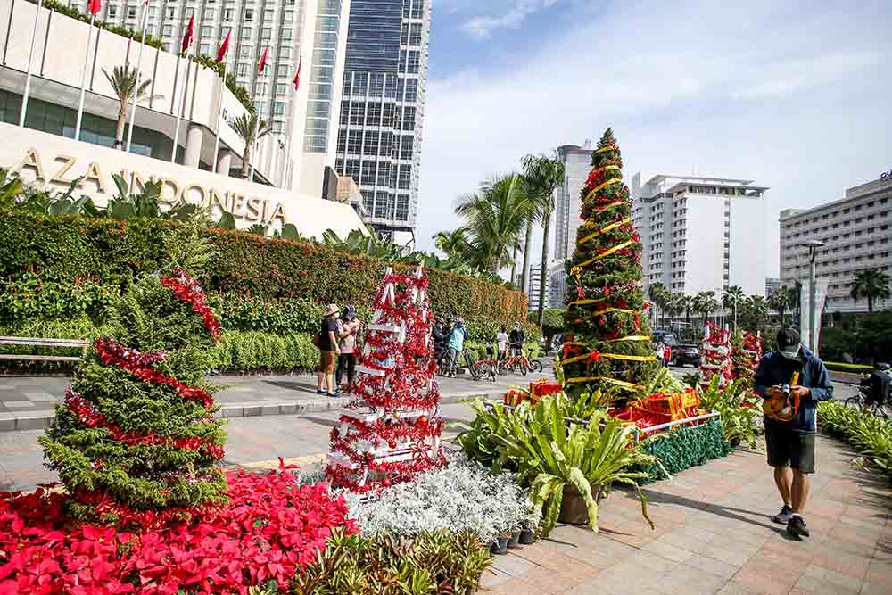 Nusansa Natal di Kawasan Bundaran HI