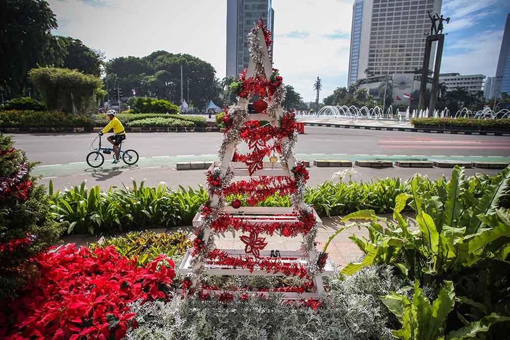 Nusansa Natal di Kawasan Bundaran HI