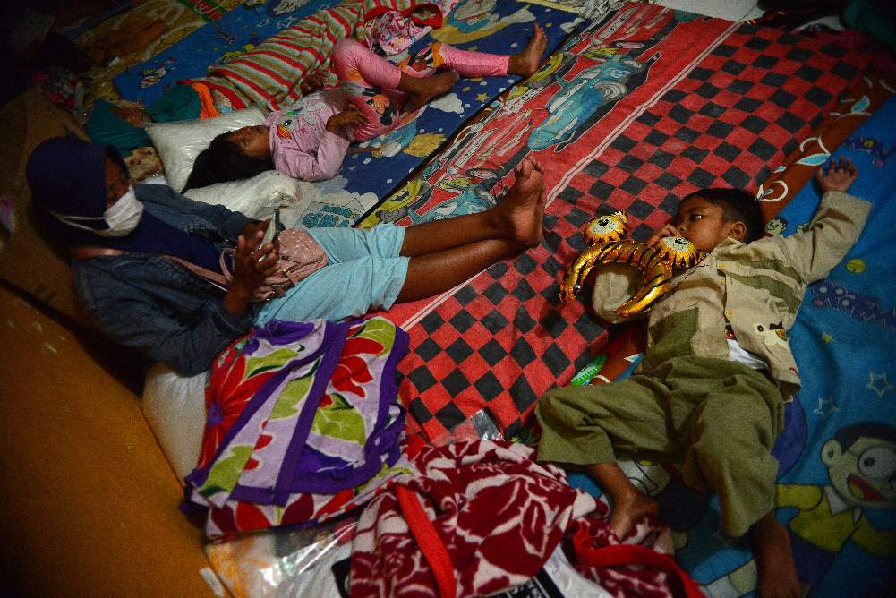 Pengungsi Masih bertahan di Pengungsian