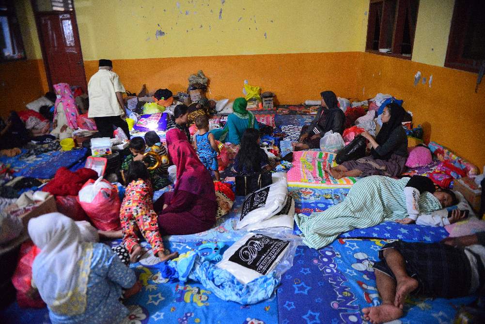 Pengungsi Masih bertahan di Pengungsian