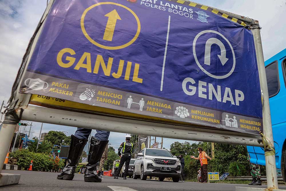 Penerapan Ganjil Genap Arah  Puncak