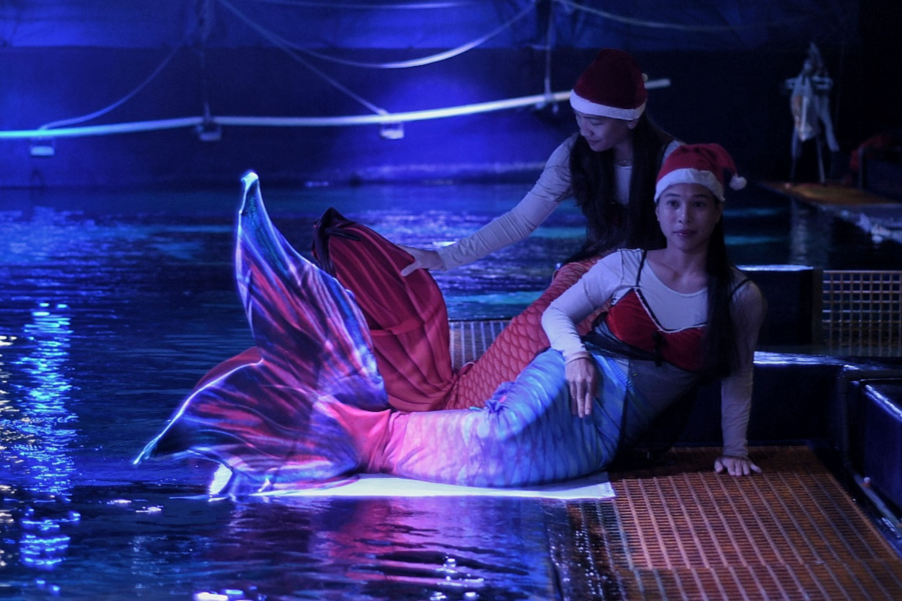 Pertunjukan dalam Air Sambut Natal dan Tahun Baru