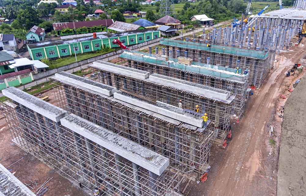 Progres Proyek Tol Kapal Betung