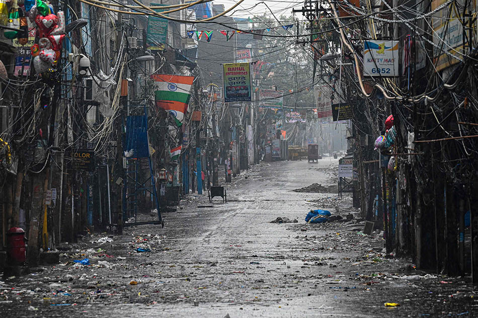 Lockdown Akhir Pekan di New Delhi