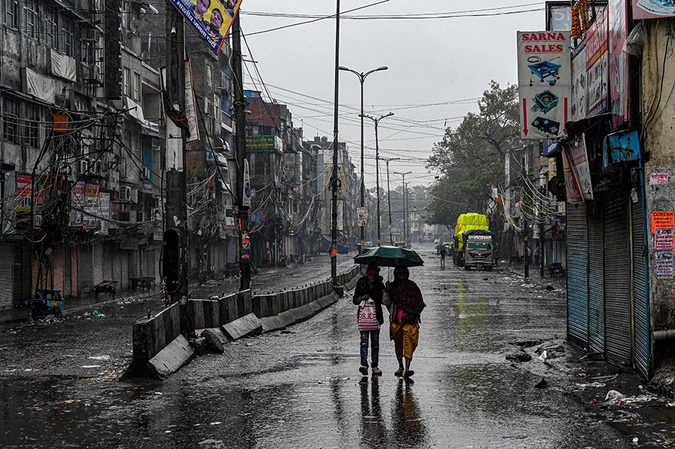 Lockdown Akhir Pekan di New Delhi