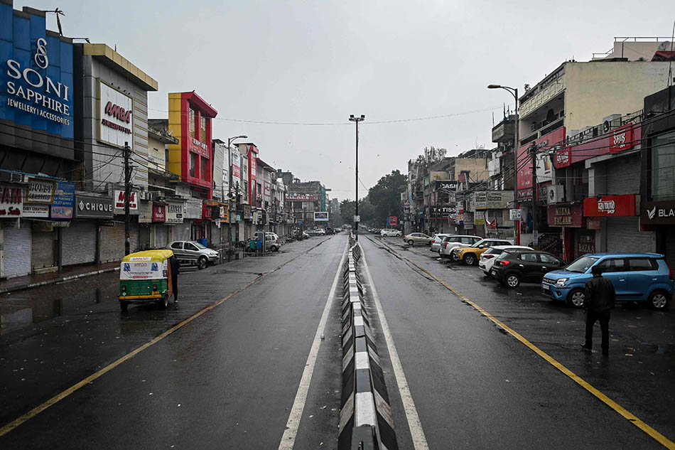 Lockdown Akhir Pekan di New Delhi