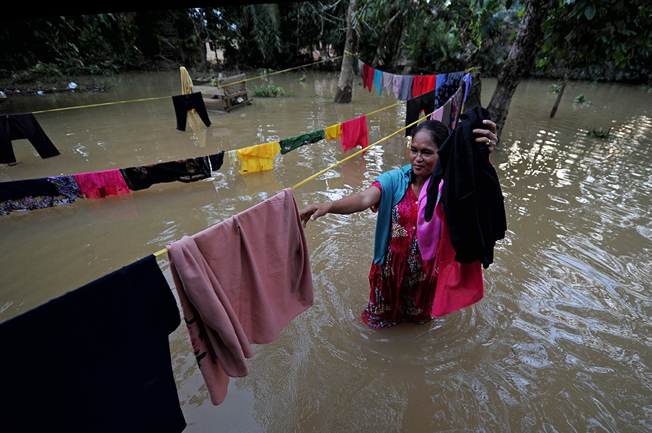 Banjir Luapan Sungai Batang Tebo di Jambi