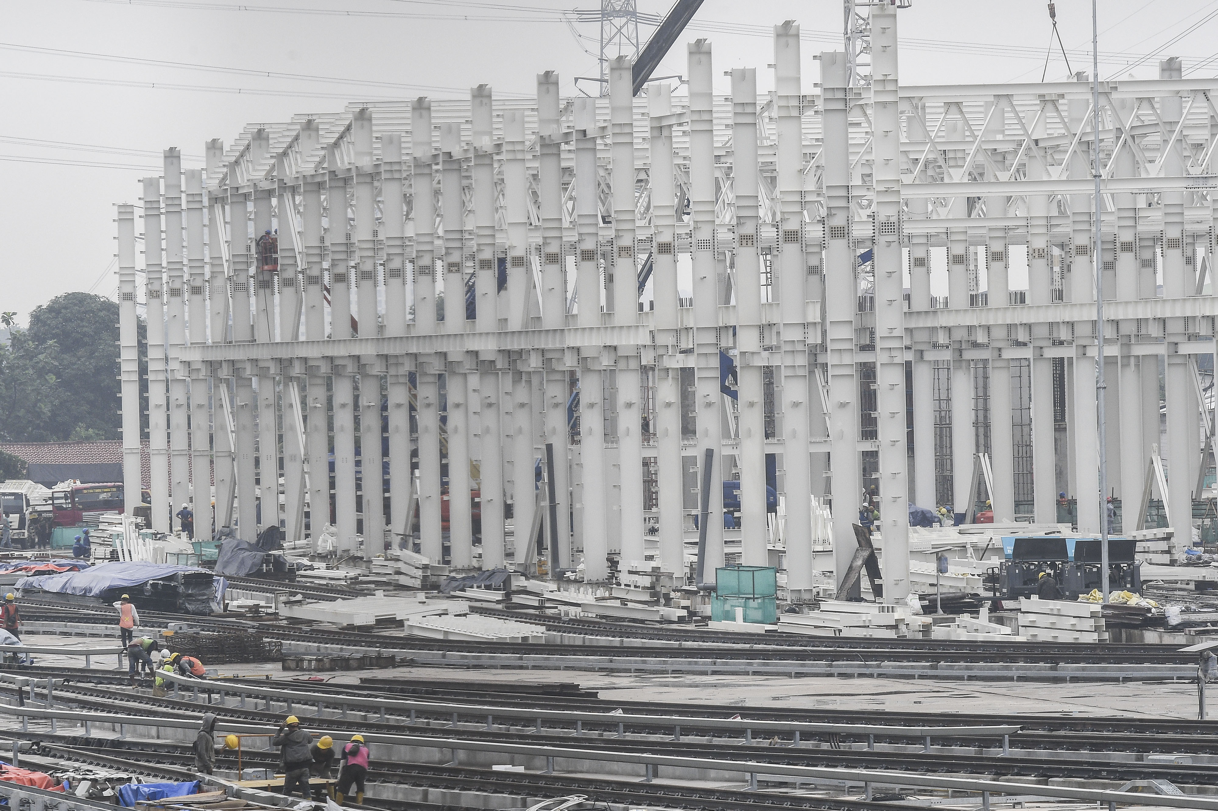 Progres Pembangunan Infrastruktur LRT di Bekasi