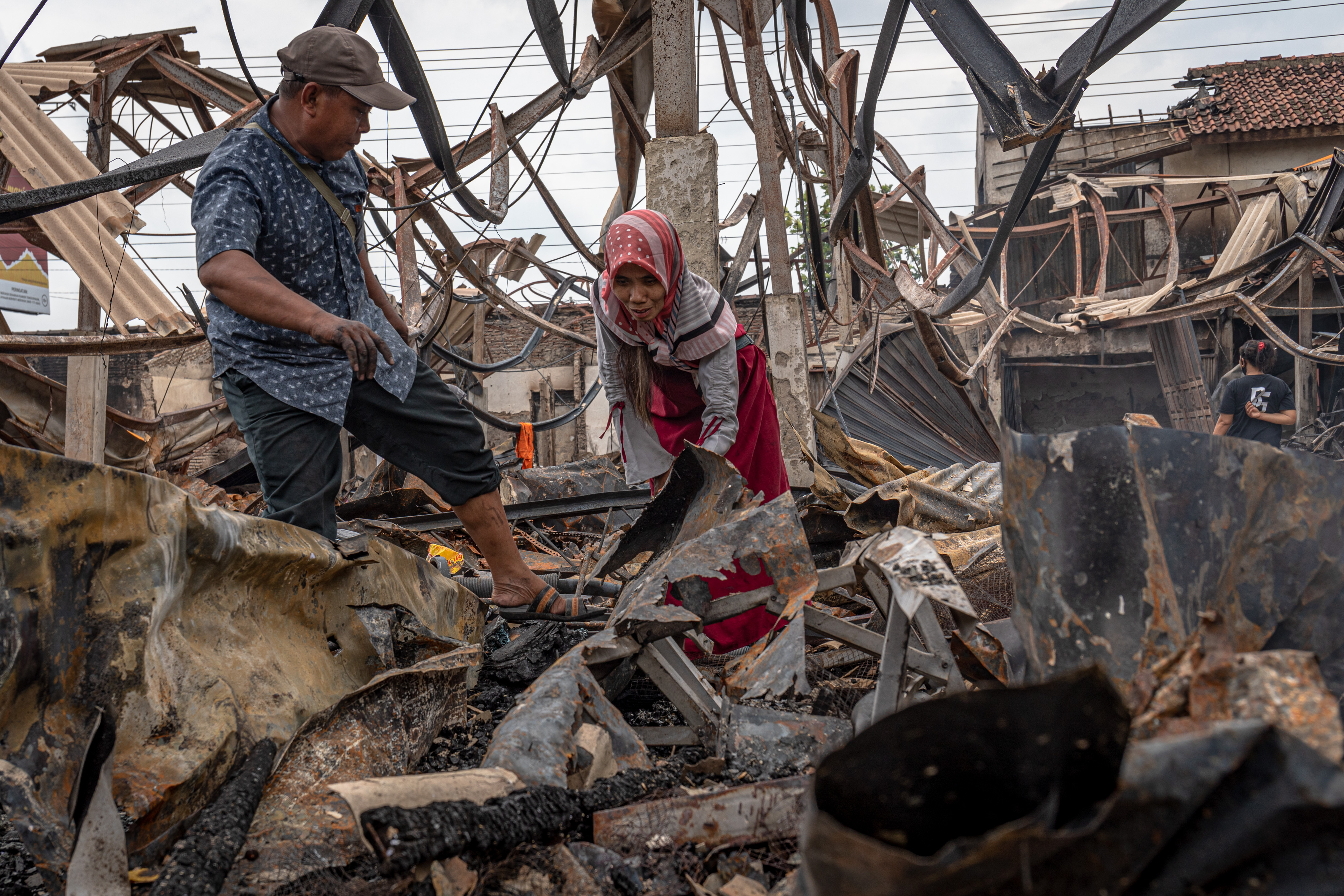 Kondisi Pasar Karangawen Demak Pascakebakaran