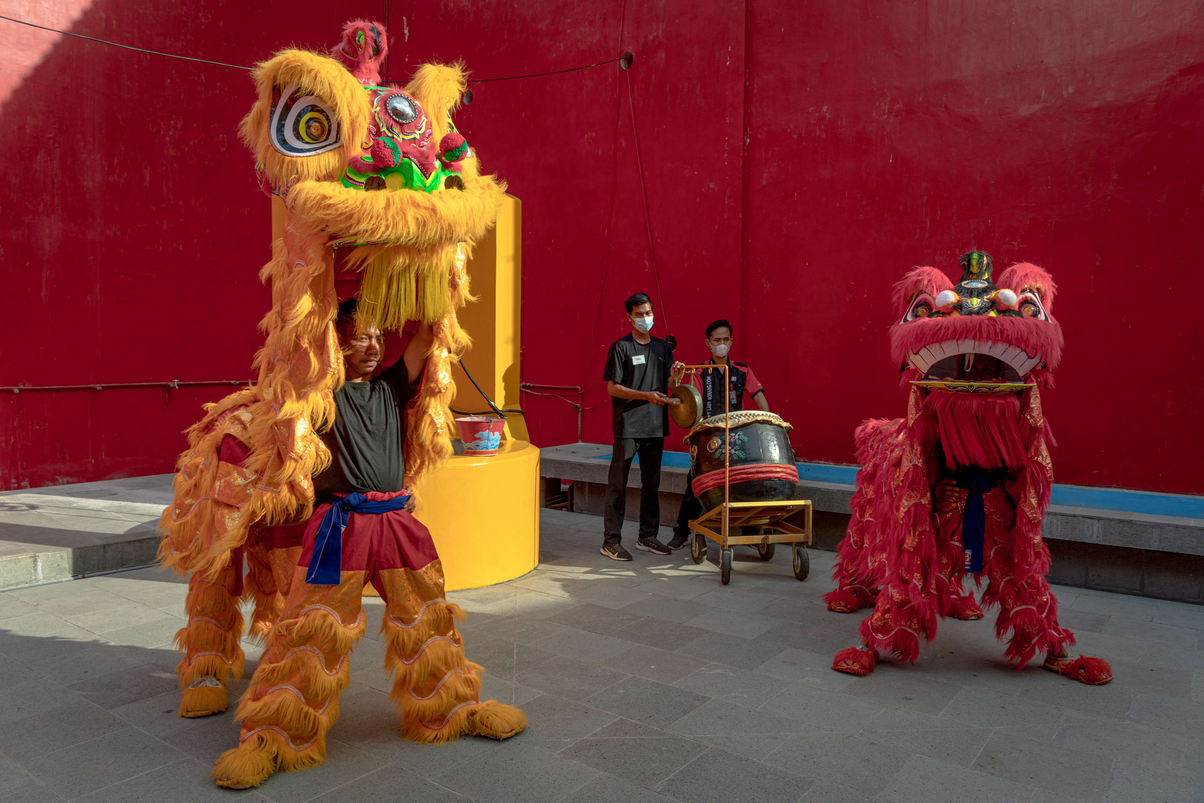 Latihan Barongsai Jelang Imlek di Lasem