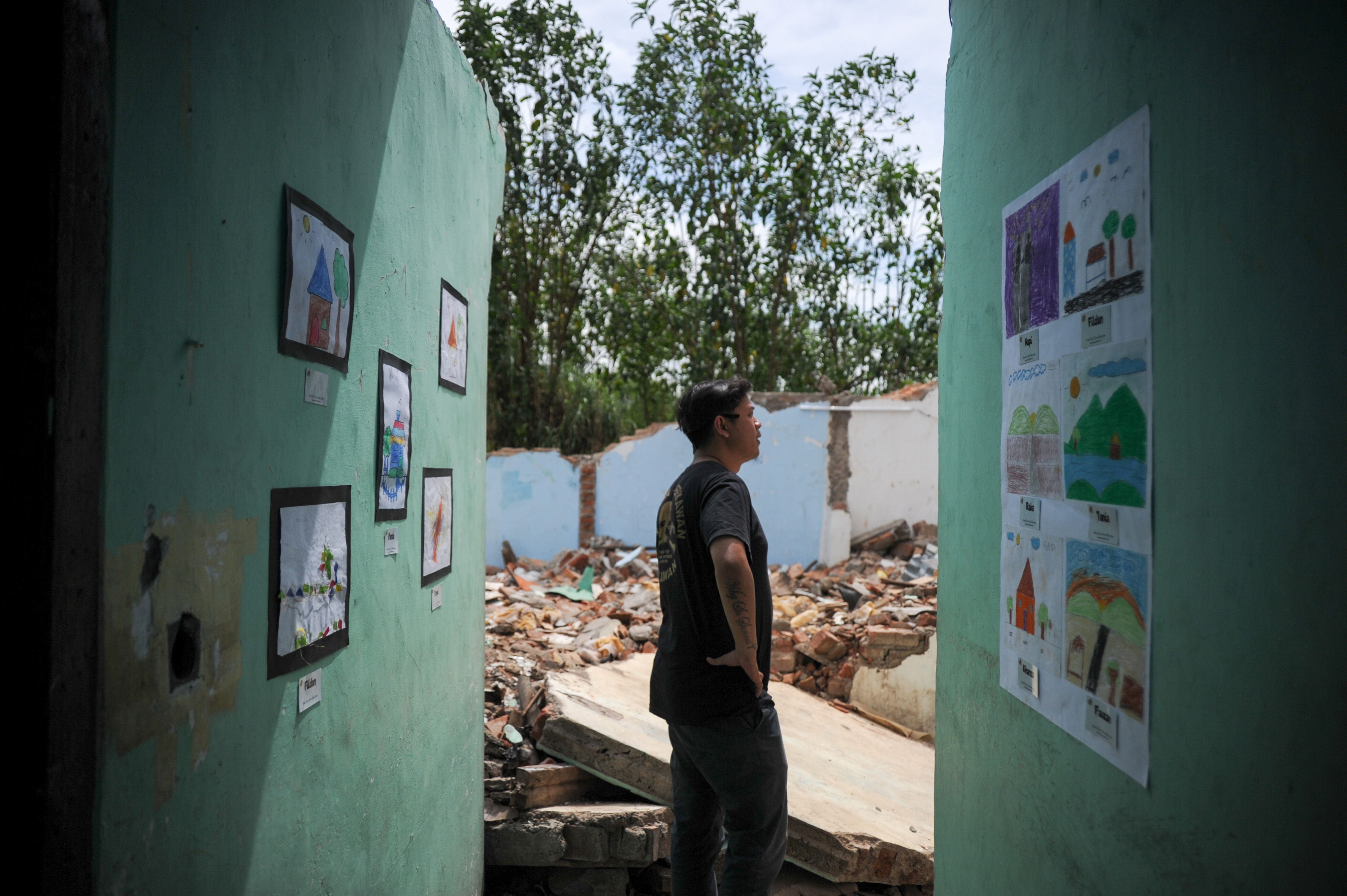 Pameran Karya Seni Anak Korban Penggusuran di Bandung