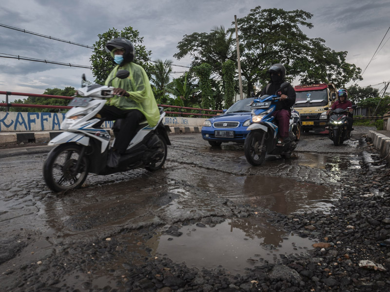 Jalan Nasional Rusak Di Lebak