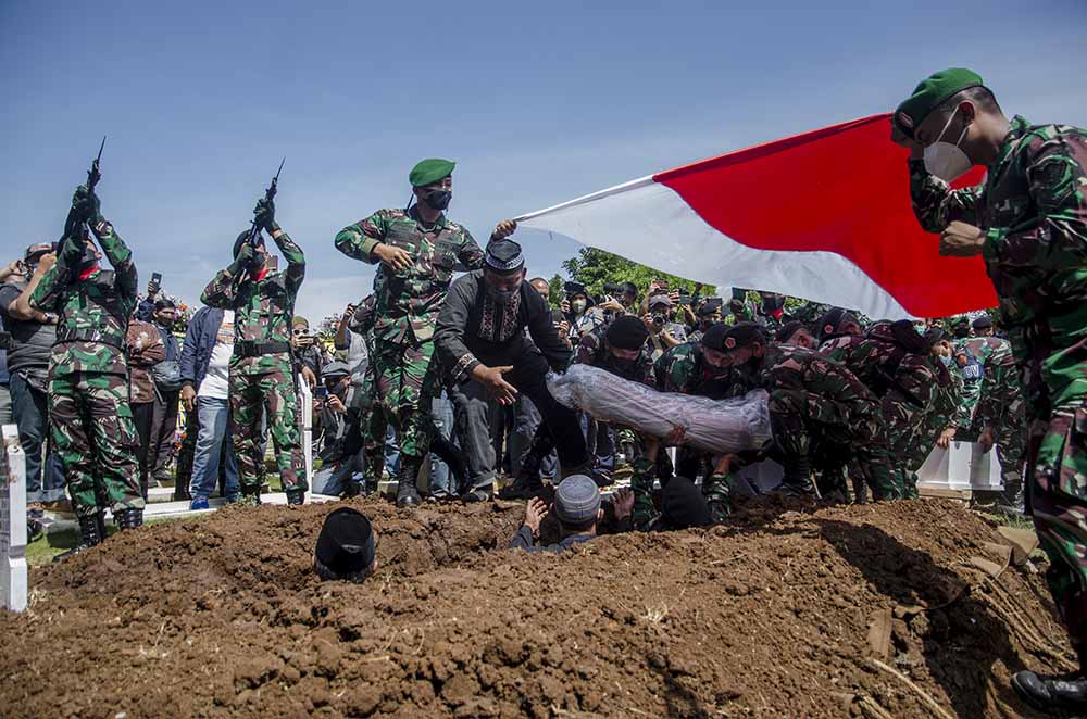 Pemakaman Prajurit TNI Gugur di Papua