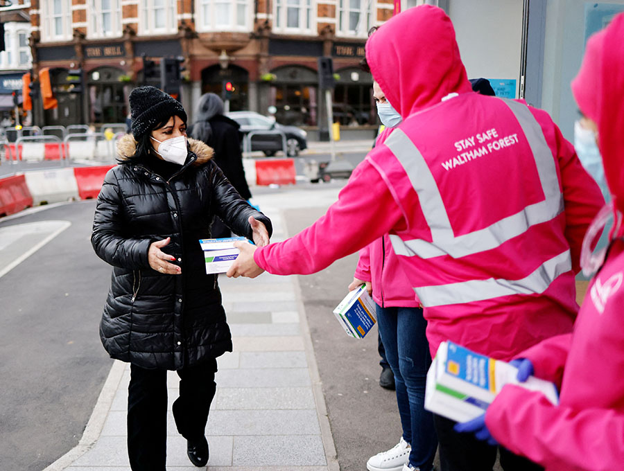 Omikron Terus Meningkat Inggris Bagikan Gratis Alat Tes Antigen Covid-19 