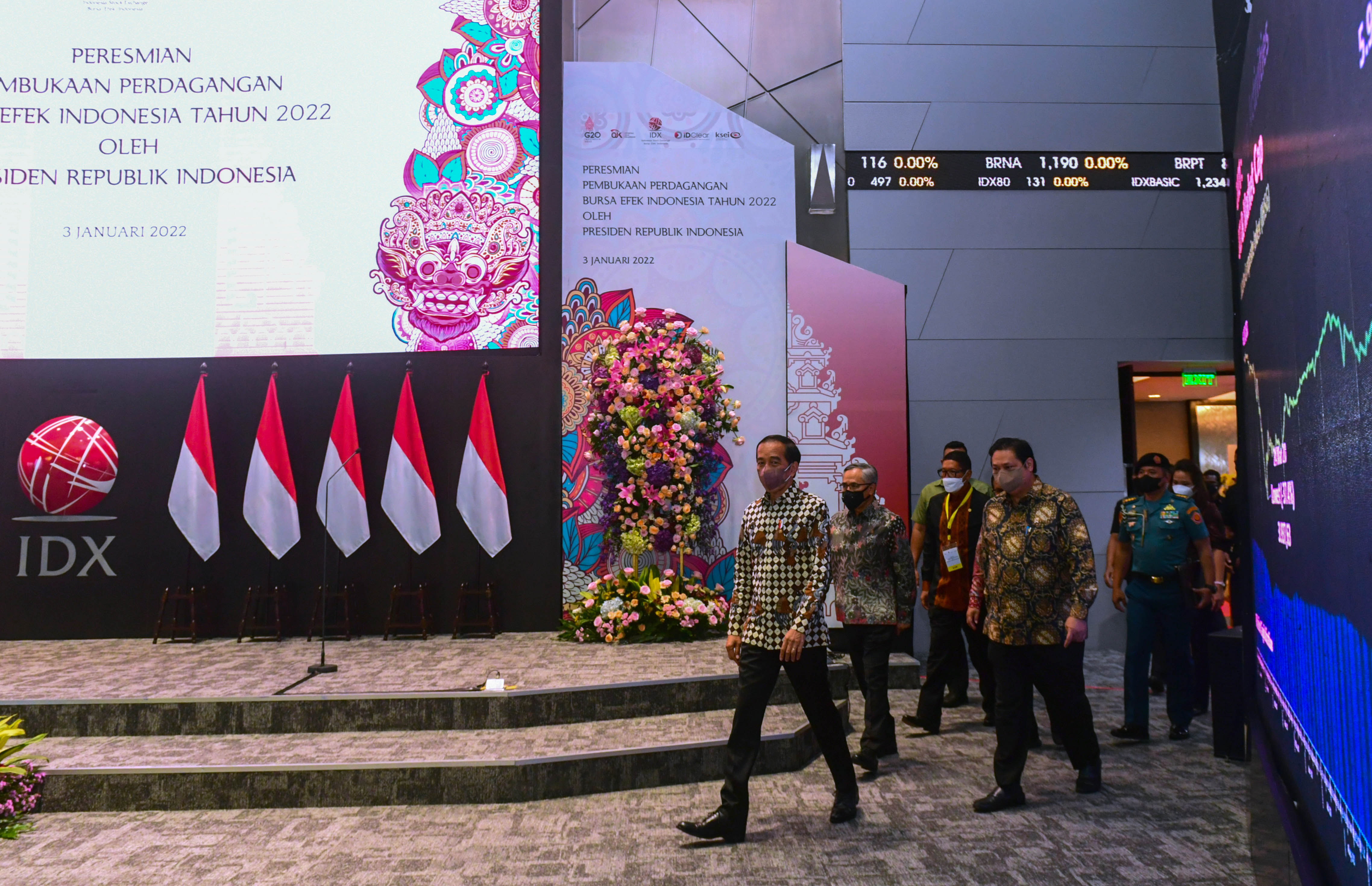 Presiden Jokowi Buka Perdagangan Saham