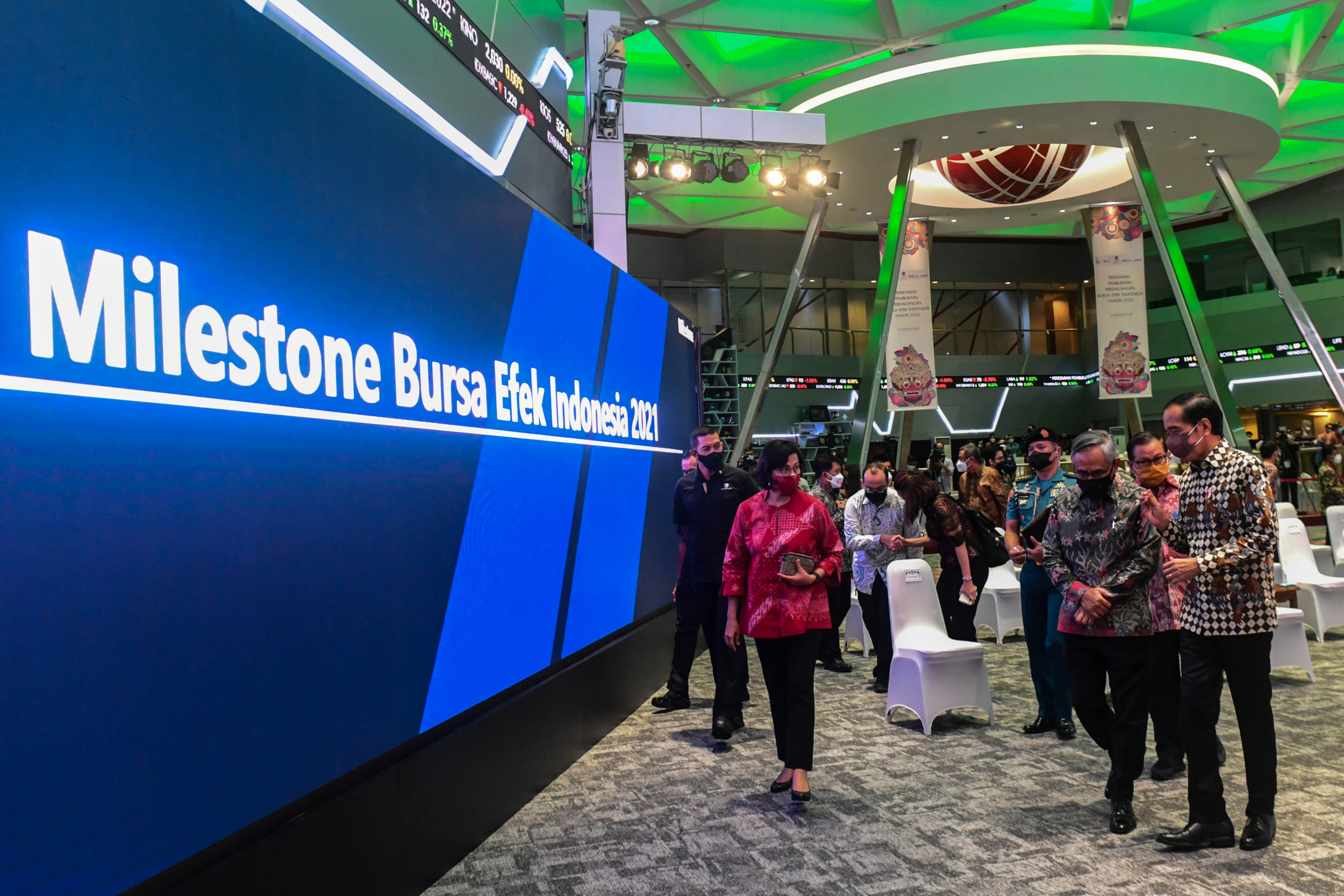 Presiden Jokowi Buka Perdagangan Saham