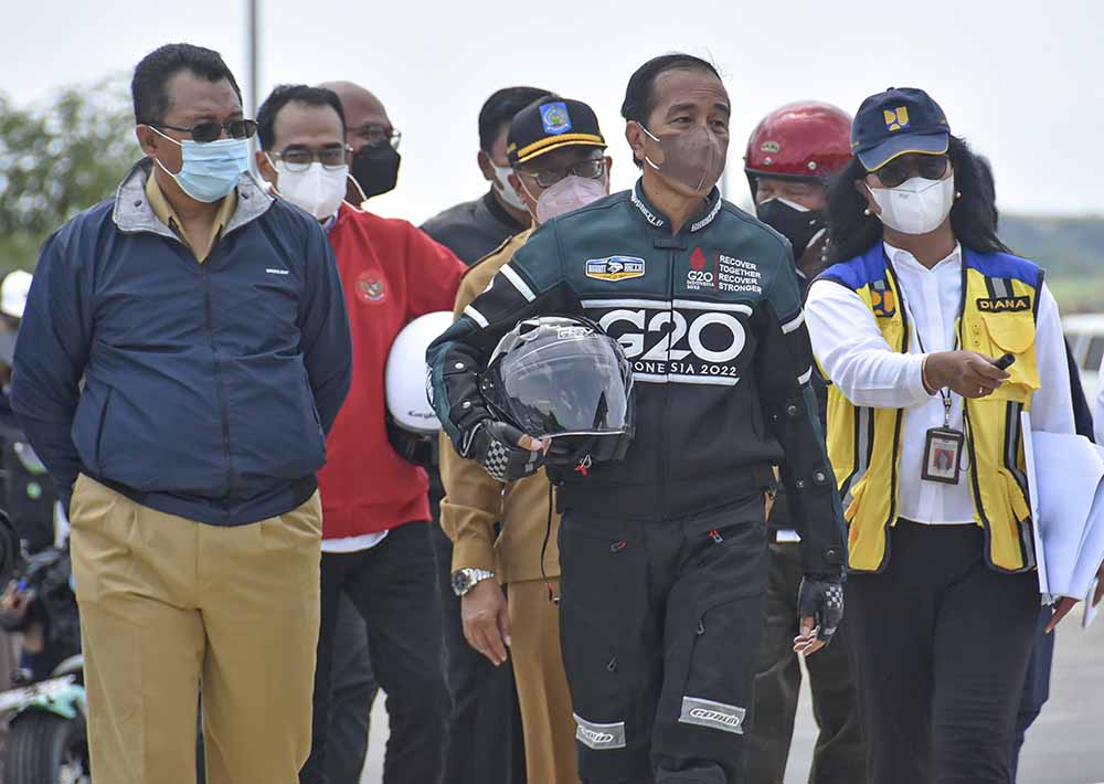 Presiden Cek Kesiapan Sirkut MotoGP Mandalika