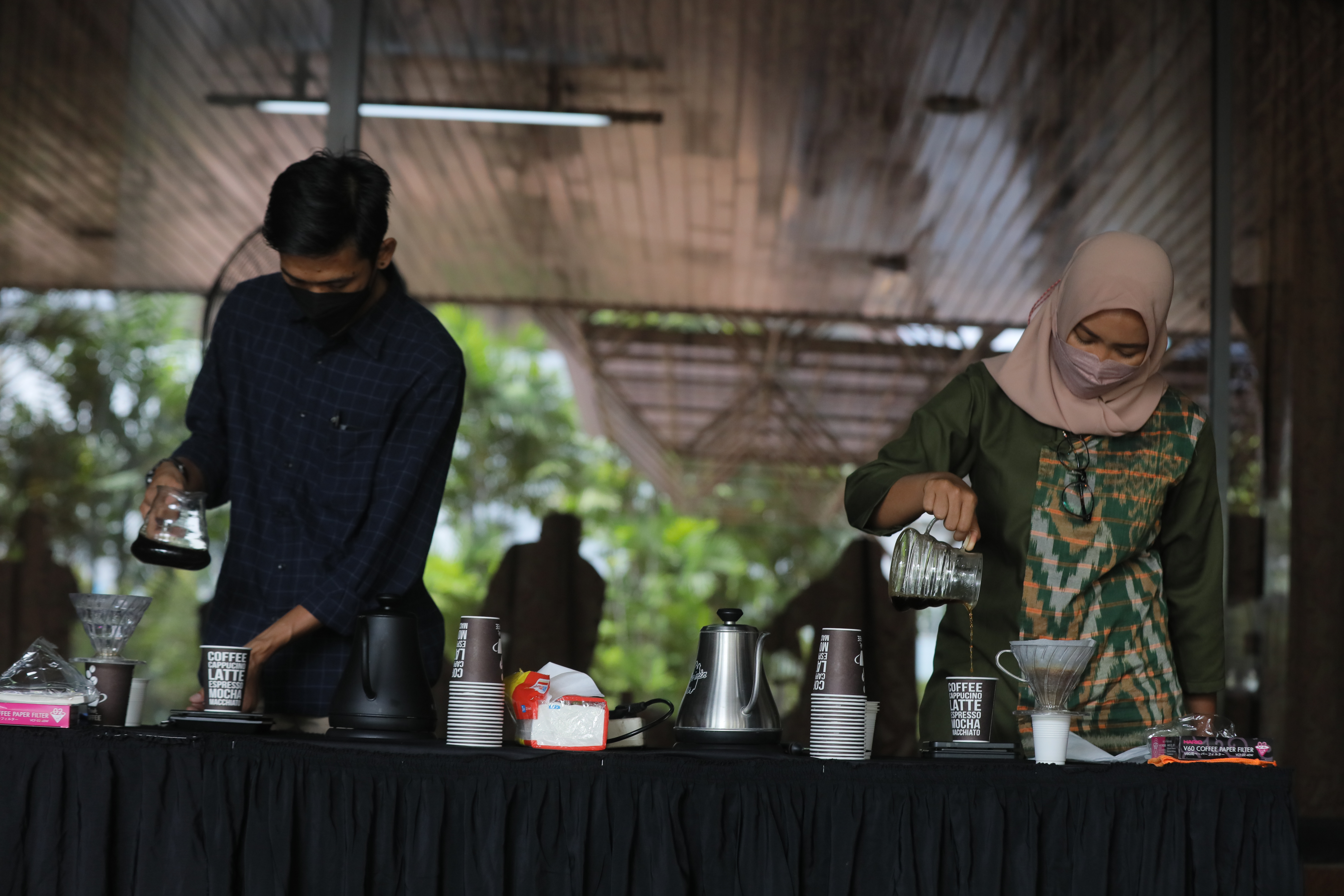 Kompetisi Barista pada Festival PeSoNa Kopi Argoforestry 2022