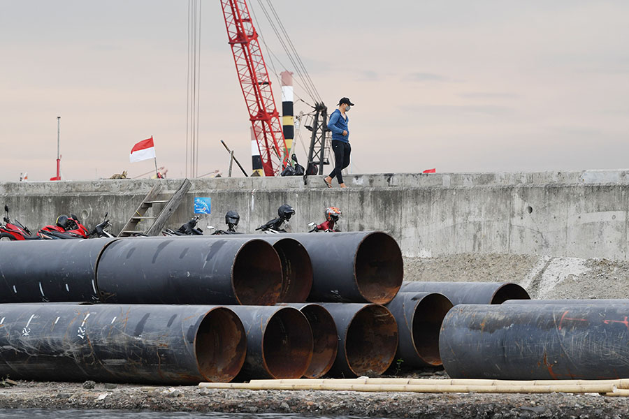 Pembangunan Tanggul Pengaman Laut Jakarta Sepanjang 12,6 Km