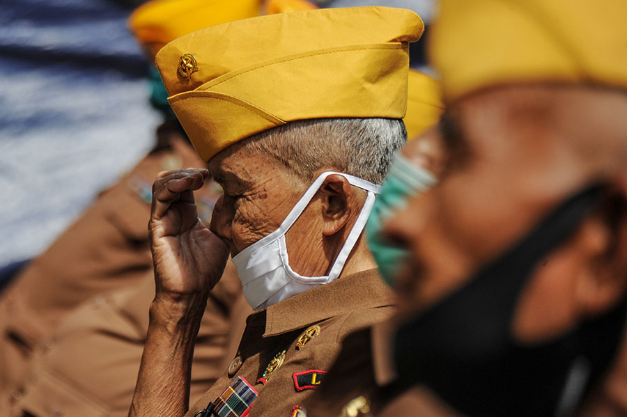 Peringatan Hut ke-65 Legiun Veteran Indonesia 