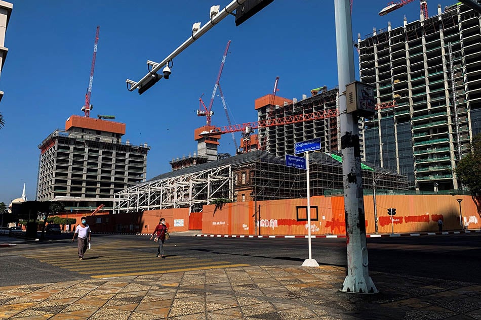 Jalan Jalan Kosong, Warga Myanmar Peringati Setahun Kudeta Myanmar