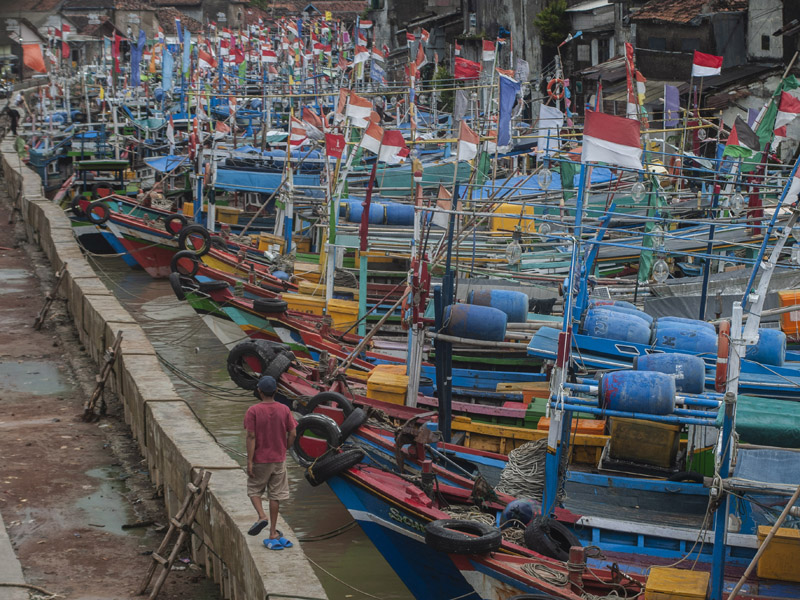 Nelayan Tidak Melaut Akibat Erupsi Krakatau