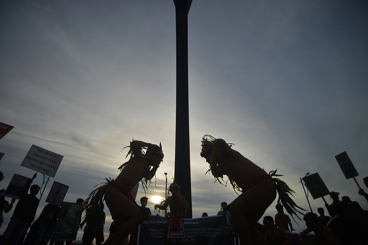 Aksi Kampanye Selamatkan Hutan Mentawai