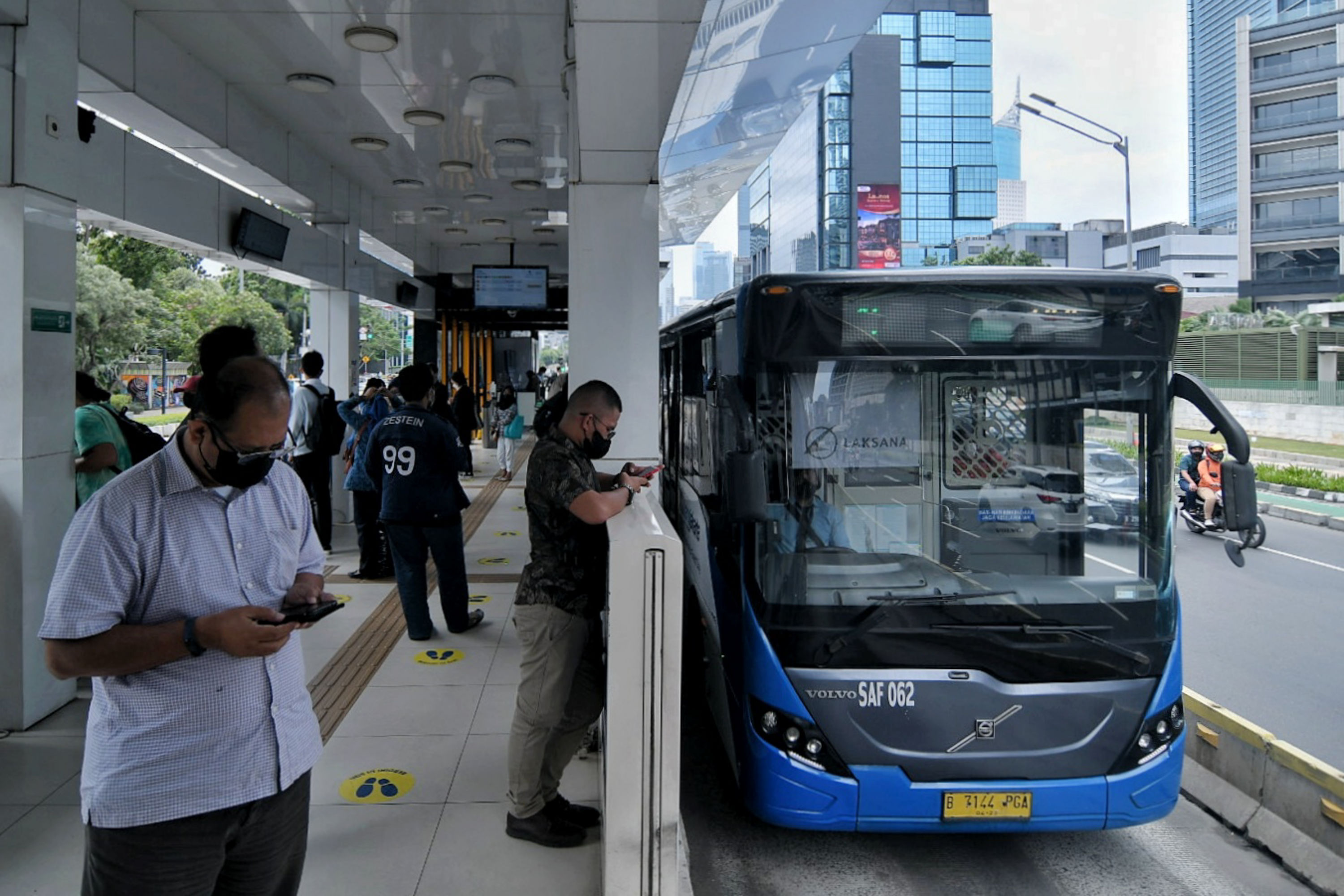 Penyesuaian Layanan TransJakarta pada PPKM Level 3