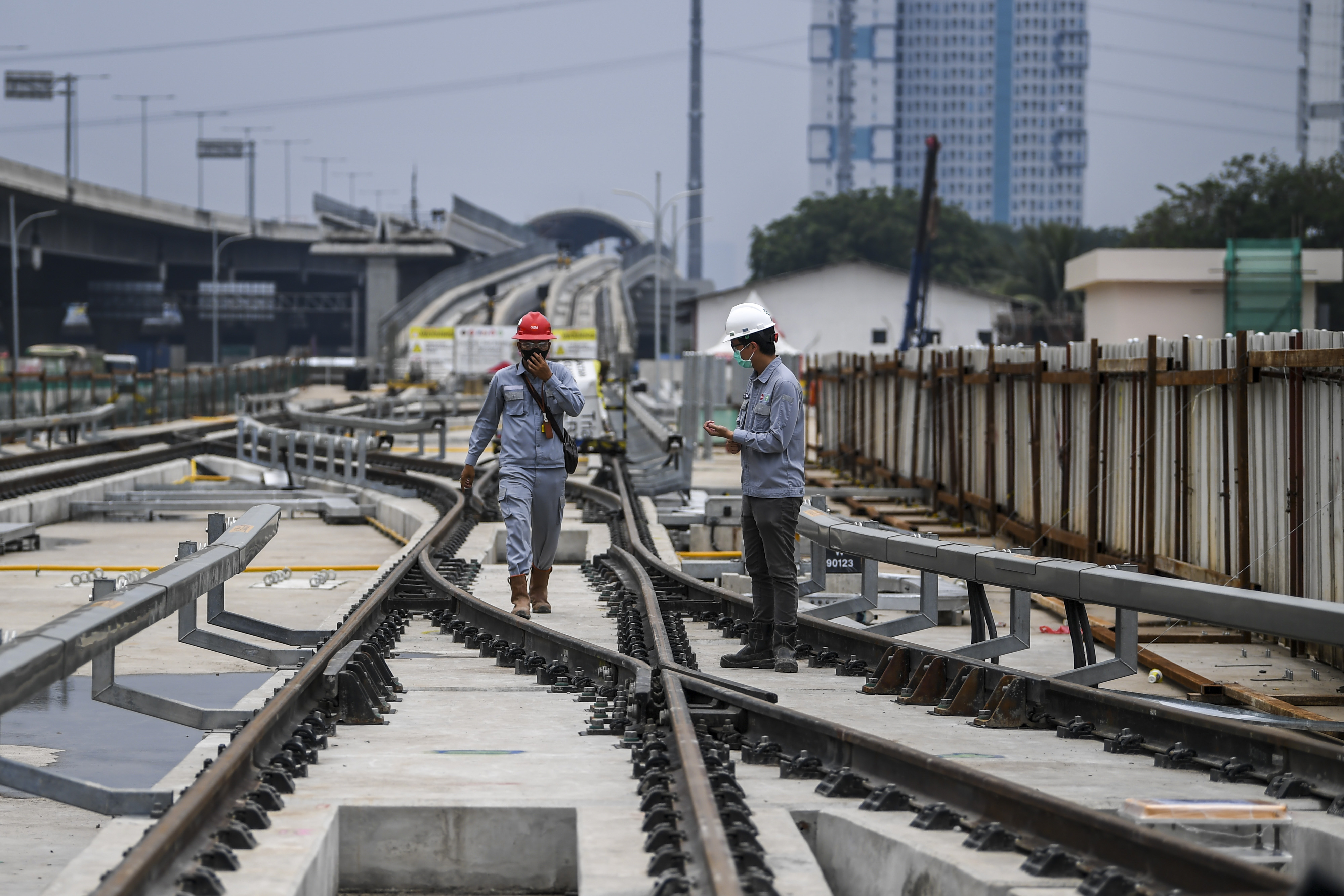 Progres Pembangunan LRT
