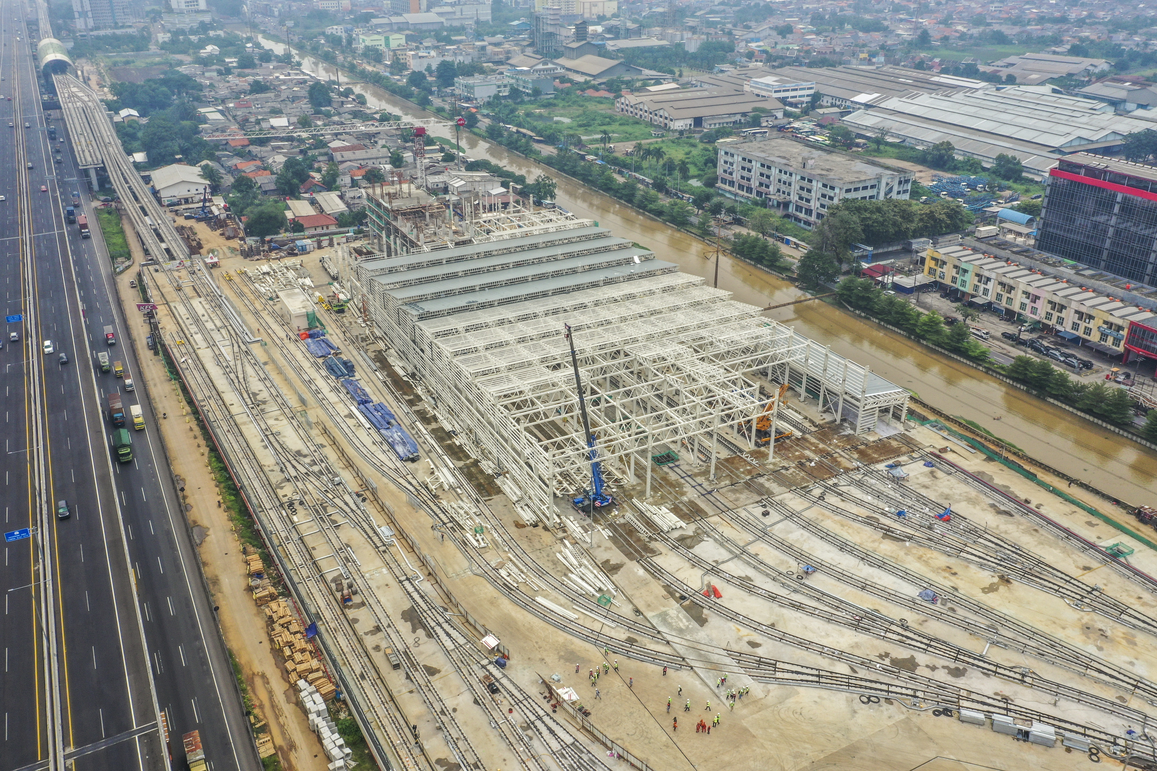 Progres Pembangunan LRT