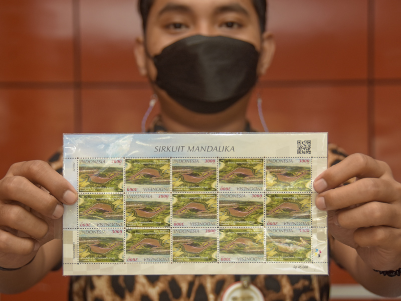 Prangko Khusus Seri MotoGP Mandalika