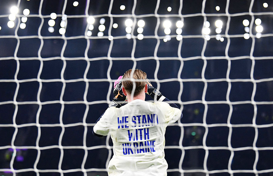 Penghormatan dari Liga Inggris untuk Ukraina  