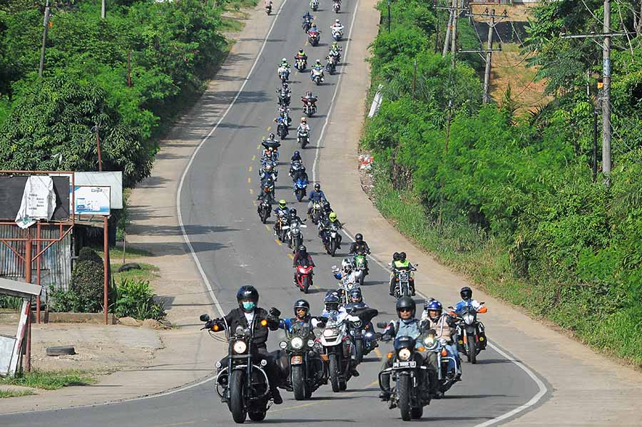 Konvoi Motor Besar Dalam Jambi International Bike Week 2022 