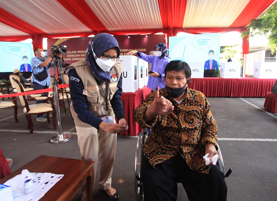 KPU Gelar Simulasi dengan Surat Suara yang Disederhanakan