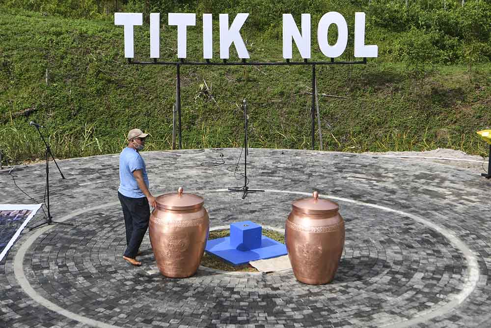 Jelang Seremoni Kendi Nusantara di Titik Nol Ibu Kota Negara