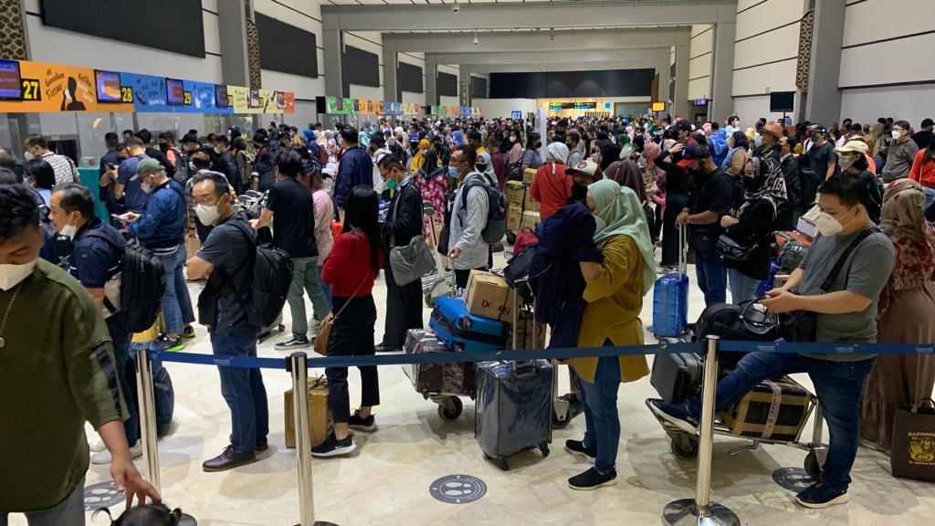 Jelang Ajang Moto GP  Penumpang Pesawat di Bandara Soekarno-Hatta Meningkat