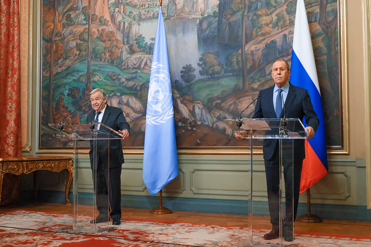 Sekjen PBB Kunjungi Moskow