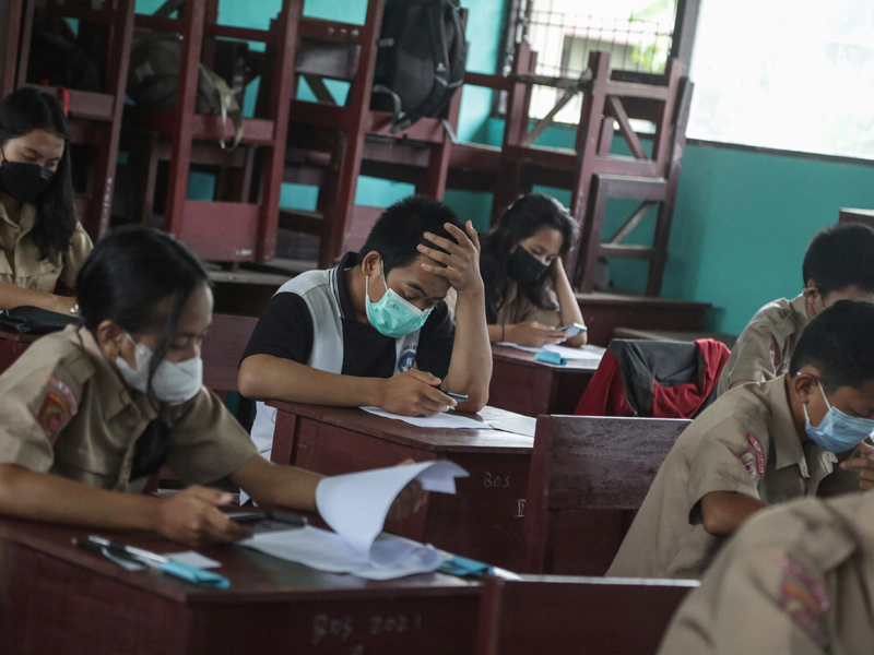 Ujian Sekolah Tatap Muka Di Palangkaraya