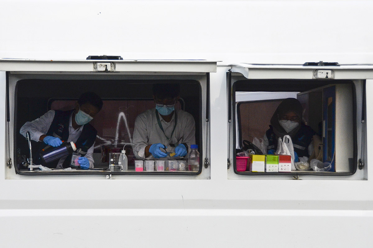 Uji Panganan Takjil di Ciamis