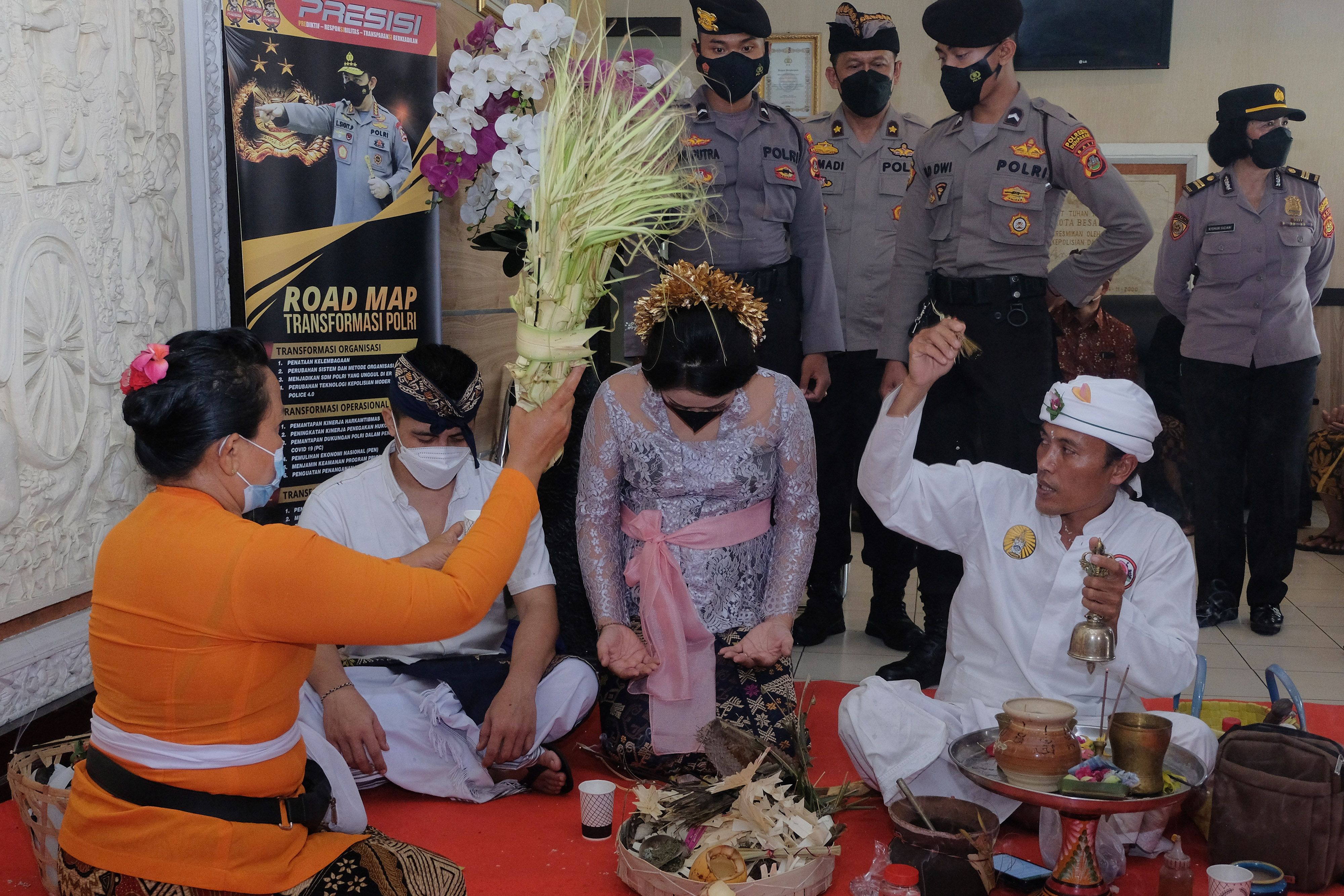 Tahanan Kasus Narkotika Menikah di Polresta Denpasar