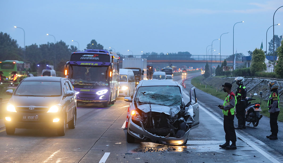 Kecelakaan Tunggal di Tol Cipali 