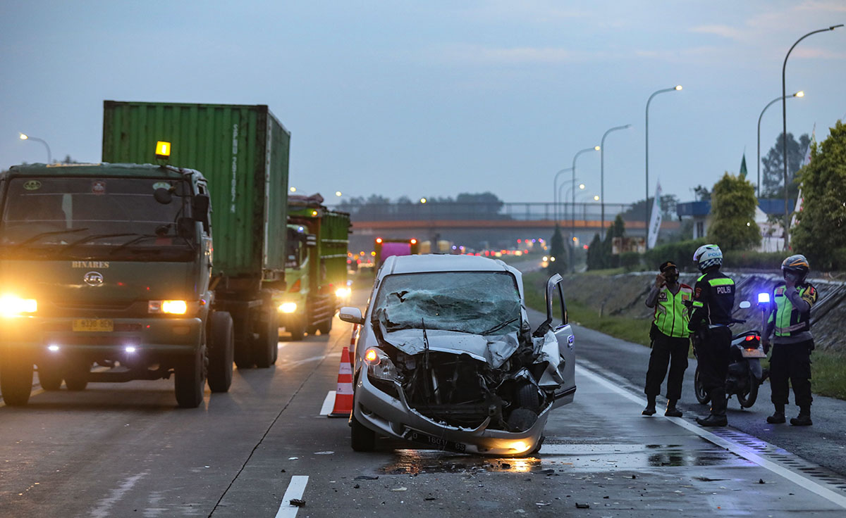 Kecelakaan Tunggal di Tol Cipali 