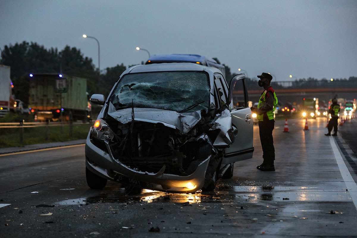Kecelakaan Tunggal di Tol Cipali 